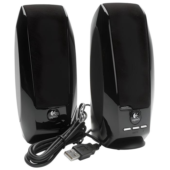 Logitech S150 - Altavoces - para PC - USB - 1.2 vatios (Total) - negro