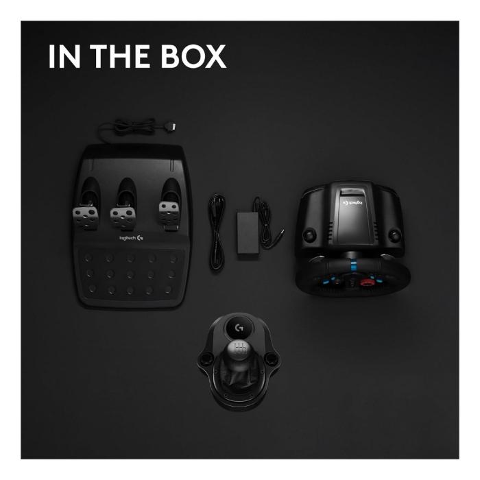 Logitech G29 Driving Force - Juego de volante y pedales - cableado - para PC, Sony PlayStation 3, Sony PlayStation 4