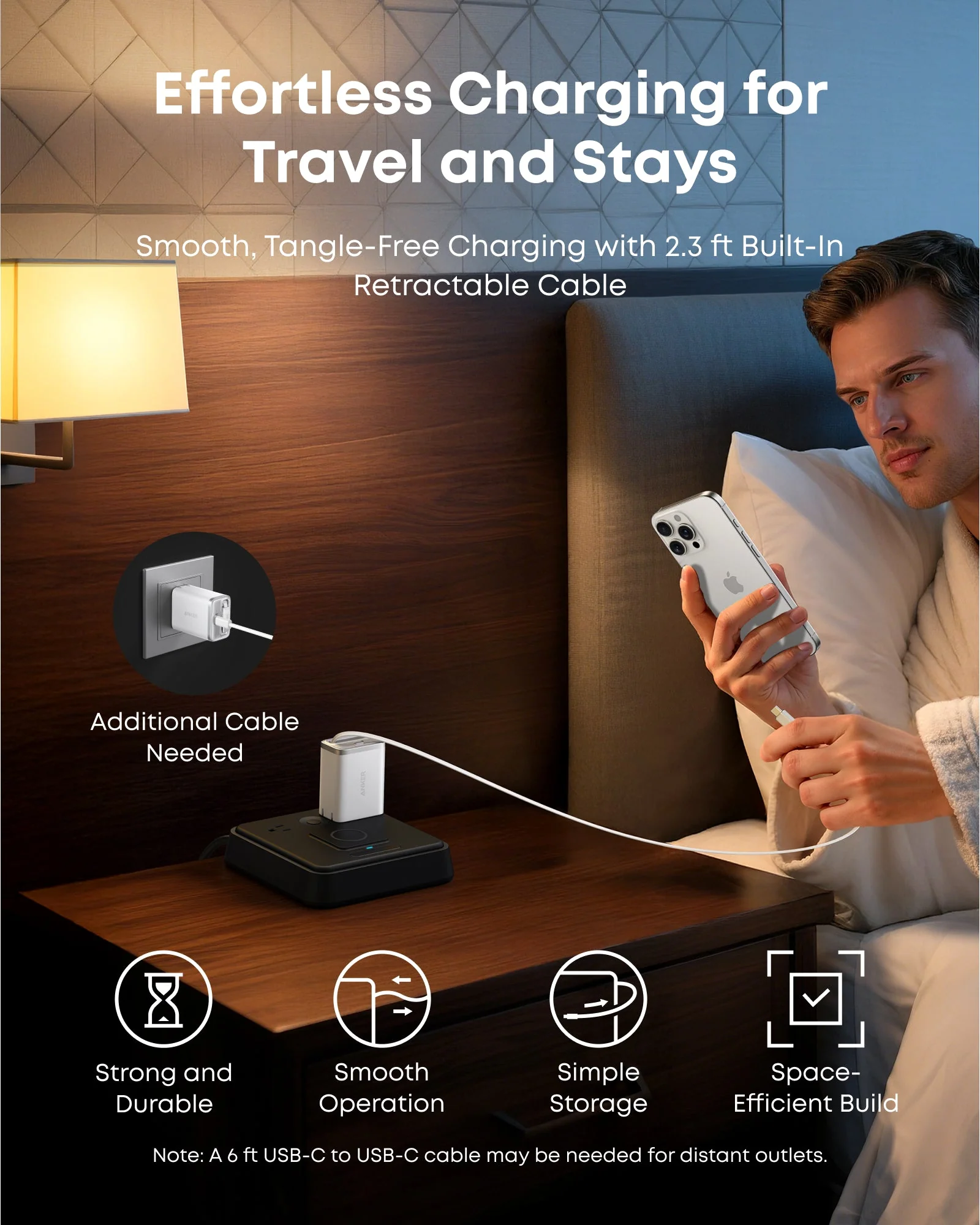 Anker - Charge/Sync cable - Nano Charger (35W Built-In Ret