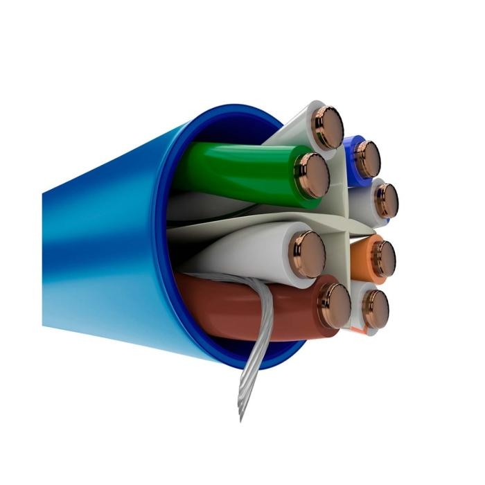 Nexxt Enterprise Cat6 U/UTP Cable 4P 23AWG CM 305m GR