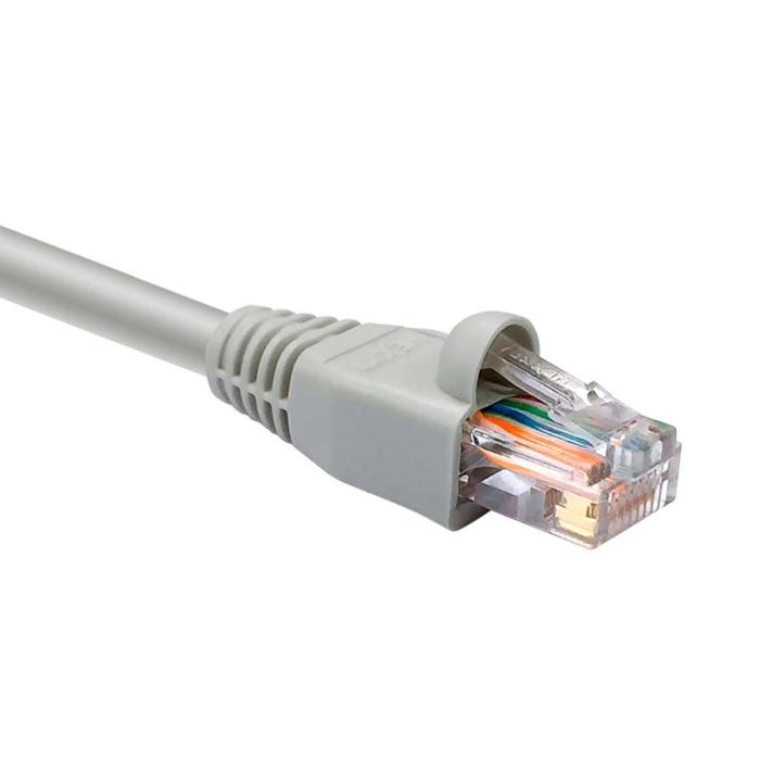 Nexxt - Cable de interconexión - RJ-45 (M) a RJ-45 (M) - 2.1 m - UTP - CAT 5e - moldeado, trenzado - gris