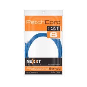 Nexxt - Cable de interconexión - RJ-45 (M) a RJ-45 (M) - 2.1 m - UTP - CAT 6 - trenzado - azul