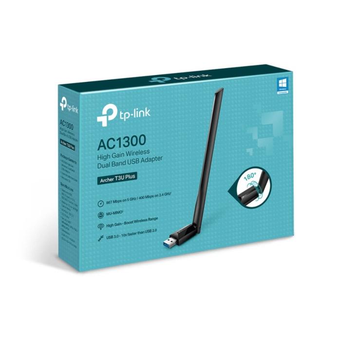 TP-Link - USB Network Adapters - Archer T3U AC1300 Dual Band