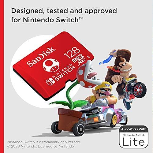 SanDisk - Flash memory card - microSDXC UHS-I Memory Card - 128 GB - Nintendo