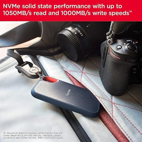SanDisk Extreme Portable - SSD - cifrado - 1 TB - externo (portátil) - USB 3.2 Gen 2 - AES de 256 bits