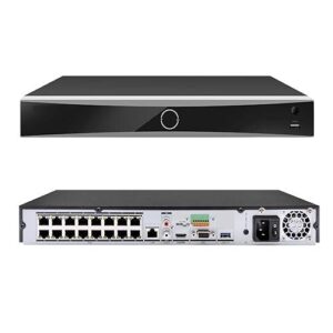 Hikvision - NVR independiente 1U Acusense 4K - 16 canales de vídeo - DS-7616NXI-K2/16P - 2 ranuras SATA HDD de hasta 16TB cada una - Entradas IP de hasta 16 canales, plug & play con 16 interfaces POE - Formatos de vídeo H.265+/H.265/H.264+/H.264 - Capacidad de decodificación hasta 2-ch @ 12MP o 3-ch @ 8MP o 6-ch @4MP o 12-ch@1080P - Hasta 160 Mbps de ancho de banda entrante - Protección perimetral - detección de movimiento 2.0 - Reconocimiento facial - ANPR (usando cámara ANPR)