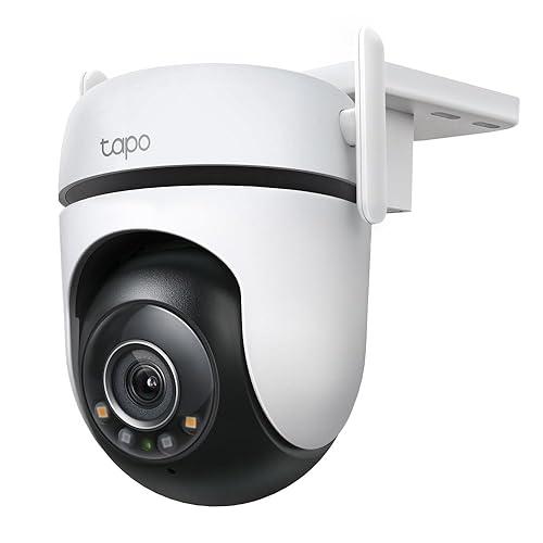Tapo C520WS V1 - Cámara de vigilancia de red - panorámico / inclinación - para exteriores - resistente a la intemperie - color (Día y noche) - 4 MP - 2560 x 1440 - 2K - audio - inalámbrico - Wi-Fi - 2.4GHz radio - H.264 - CC 9 V