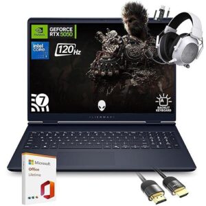 Dell Alienware Gaming Services AC16250 - Notebook - 16" - Intel Core 7 240H / 5.2 GHz - DDR5 SDRAM - 16 GB - 1 TB - NVIDIA GeForce RTX 5050 8 GB GDDR7 - Windows 11 Home - 1 Year Carry-In Service + 1 Year Complete Care