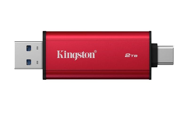Kingston - External hard drive - 2TB Dual USB-A/C Portable SSD,