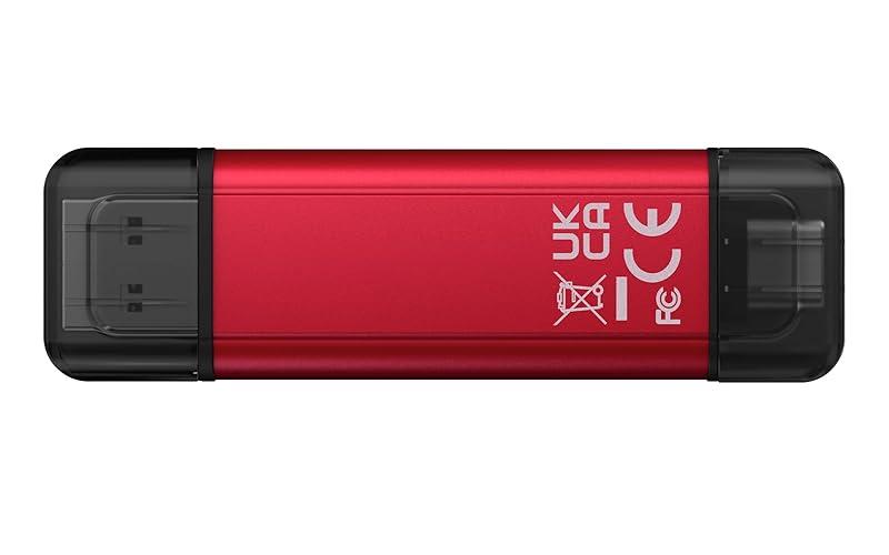 Kingston - External hard drive - 2TB Dual USB-A/C Portable SSD,