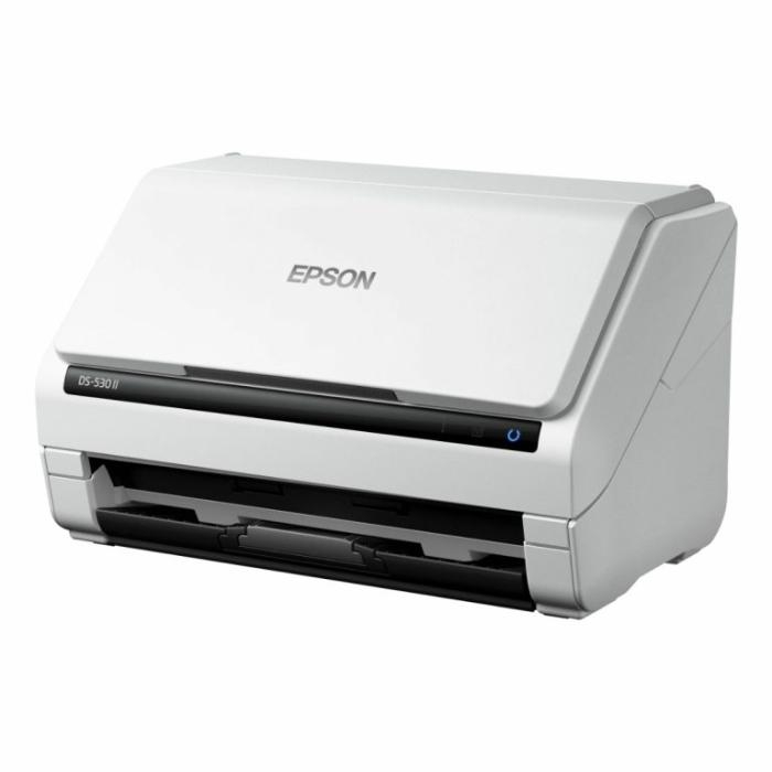 Epson DS-530 II - Escáner de documentos - hasta 35 ppm/70 ipm1, impresión a doble cara en 1 pasada - ADF 50 páginas - 600dpi - 27g/m2-413g/m2 - TWAIN / ISIS - Ciclo de trabajo diario 4,000 páginas - USB 3.0 - Windows / macOS - 1 año de garantía