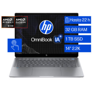 HP - Notebook - 14" - 2240 x 1400 - AMD Ryzen AI 9 HX 375 / 5.1 GHz - 16 GB - DDR5 SDRAM - 1 TB SSD - AMD Radeon 880M - 3-year warranty