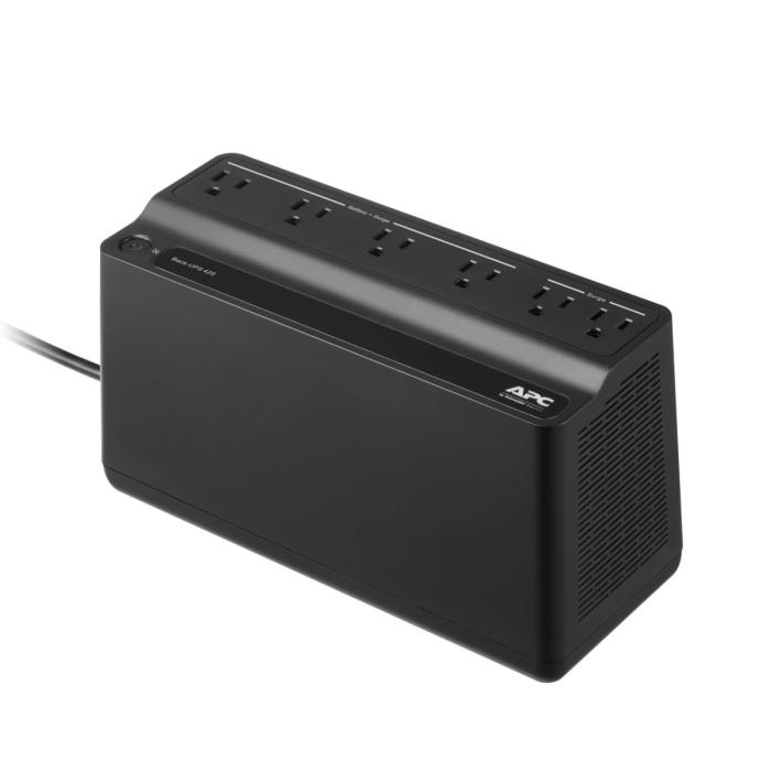 APC Back-UPS BE425M - UPS - CA 120 V - 255 vatios - 425 VA - 1 x baterías - conectores de salida: 6 - negro