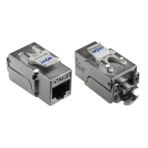 Nexxt - Inserto modular - CAT 6a - STP - RJ-45 - plata