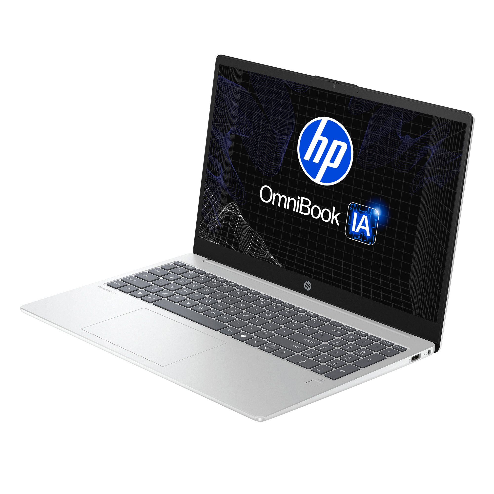 HP Omnibook 15-fn0051la - Notebook - 15.6" - AMD Ryzen 5 340 / 4.8 GHz - 16 GB - DDR5 SDRAM - 512 GB - AMD Radeon - Windows 11 Home - 1-year warranty