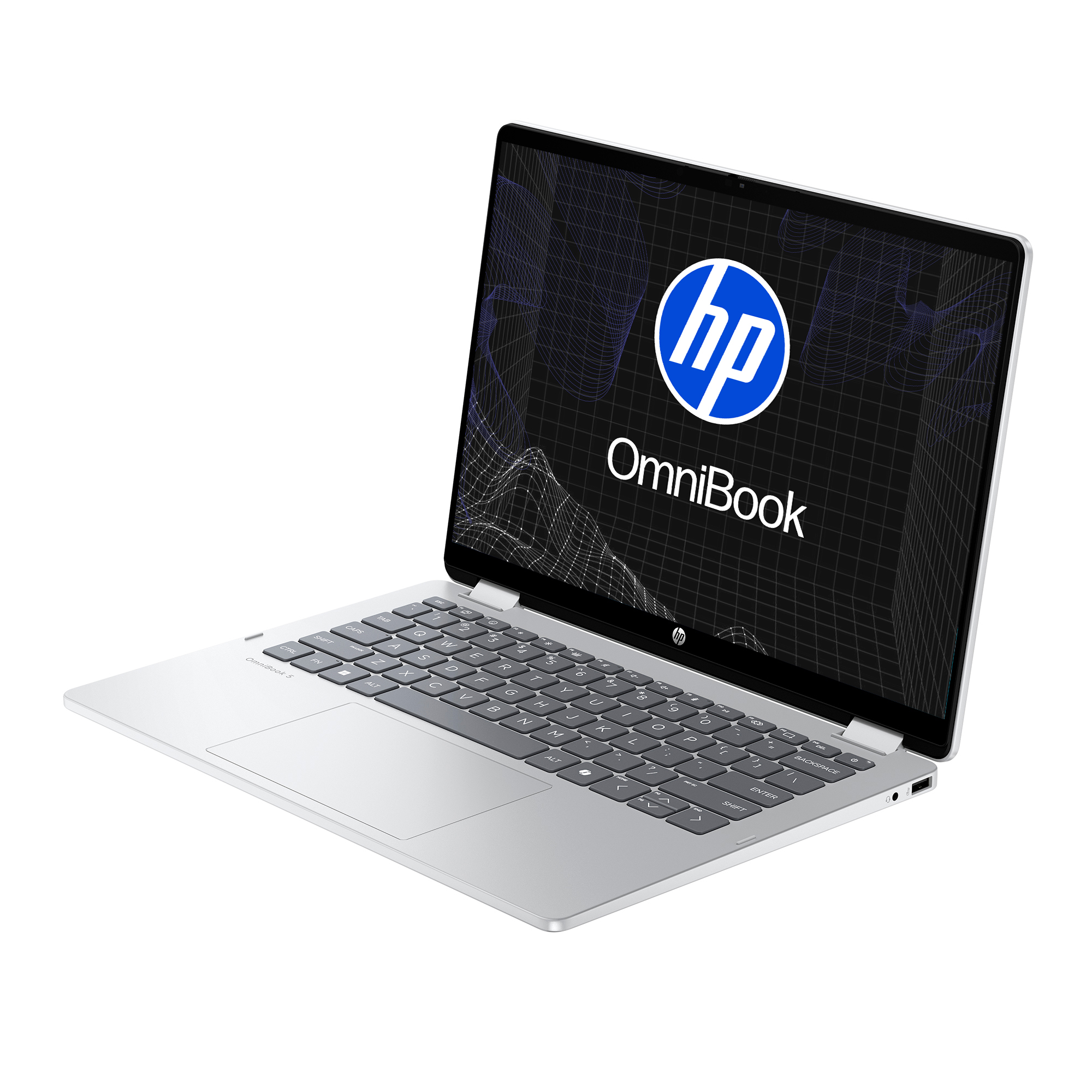 HP OmniBook 14-fp0054la - 14" - Intel 1334U - Core i5 / 4.6 GHz - LPDDR5 SDRAM - 512 GB SSD - Intel Graphics - Windows 11 Home - Spanish - + Pen