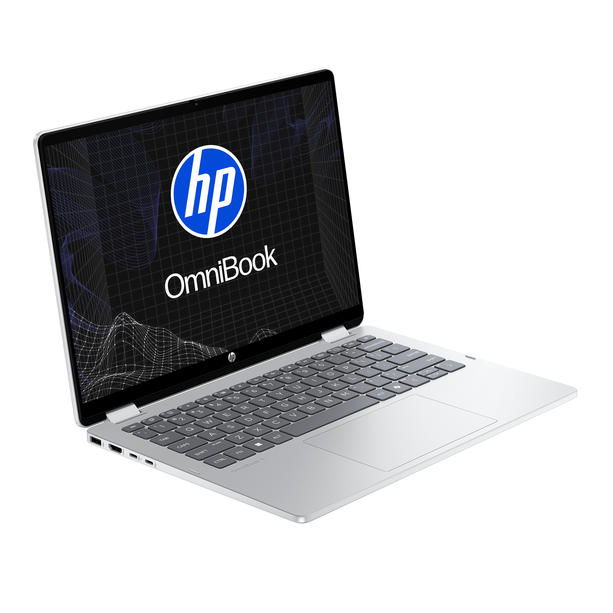 HP OmniBook 14-fp0054la - 14" - Intel 1334U - Core i5 / 4.6 GHz - LPDDR5 SDRAM - 512 GB SSD - Intel Graphics - Windows 11 Home - Spanish - + Pen
