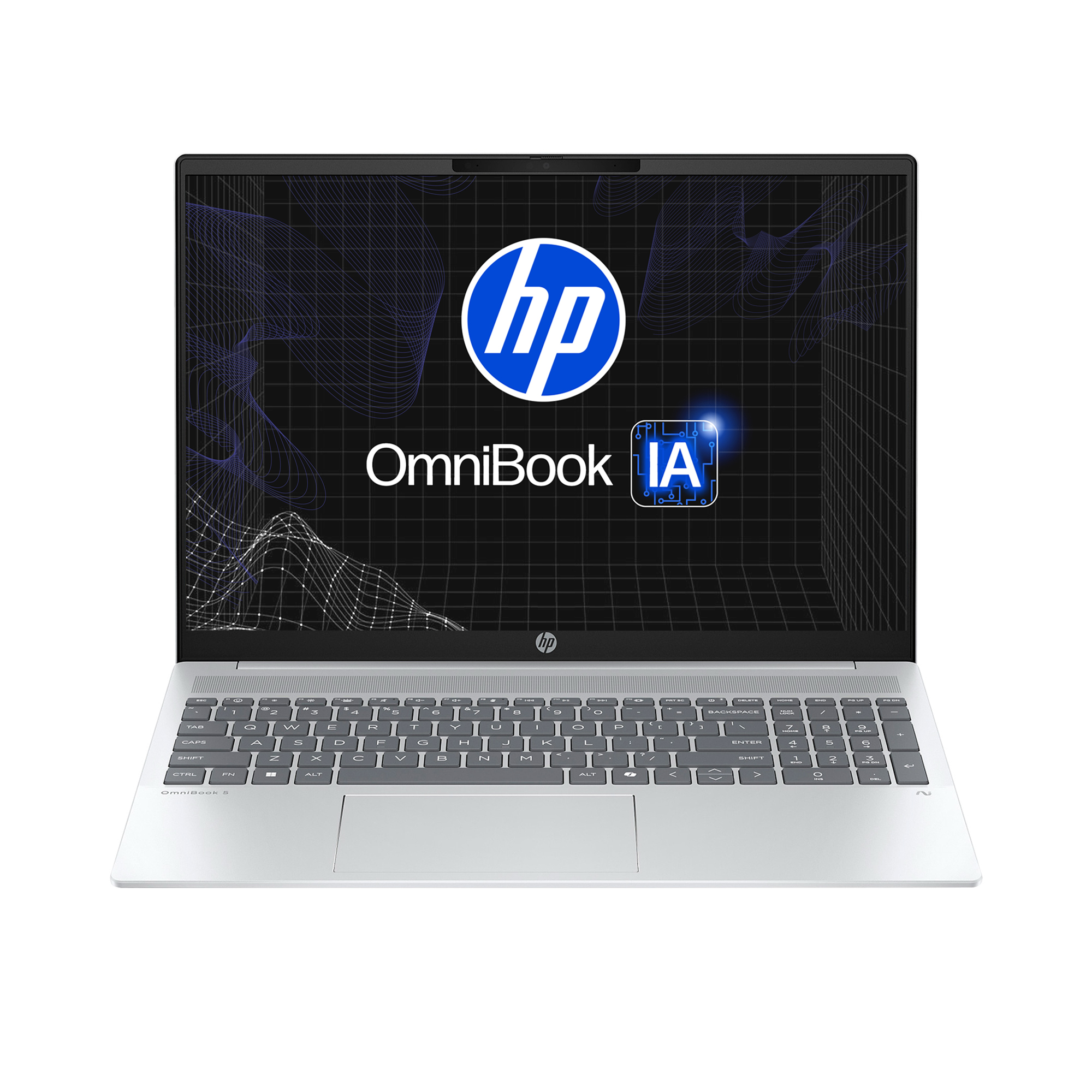 Laptop HP OmniBook 5 AI 16-ag1051la, AMD Ryzen AI 5, 16 GB RAM, 512 GB SSD, 16" 2K, Windows 11 Home