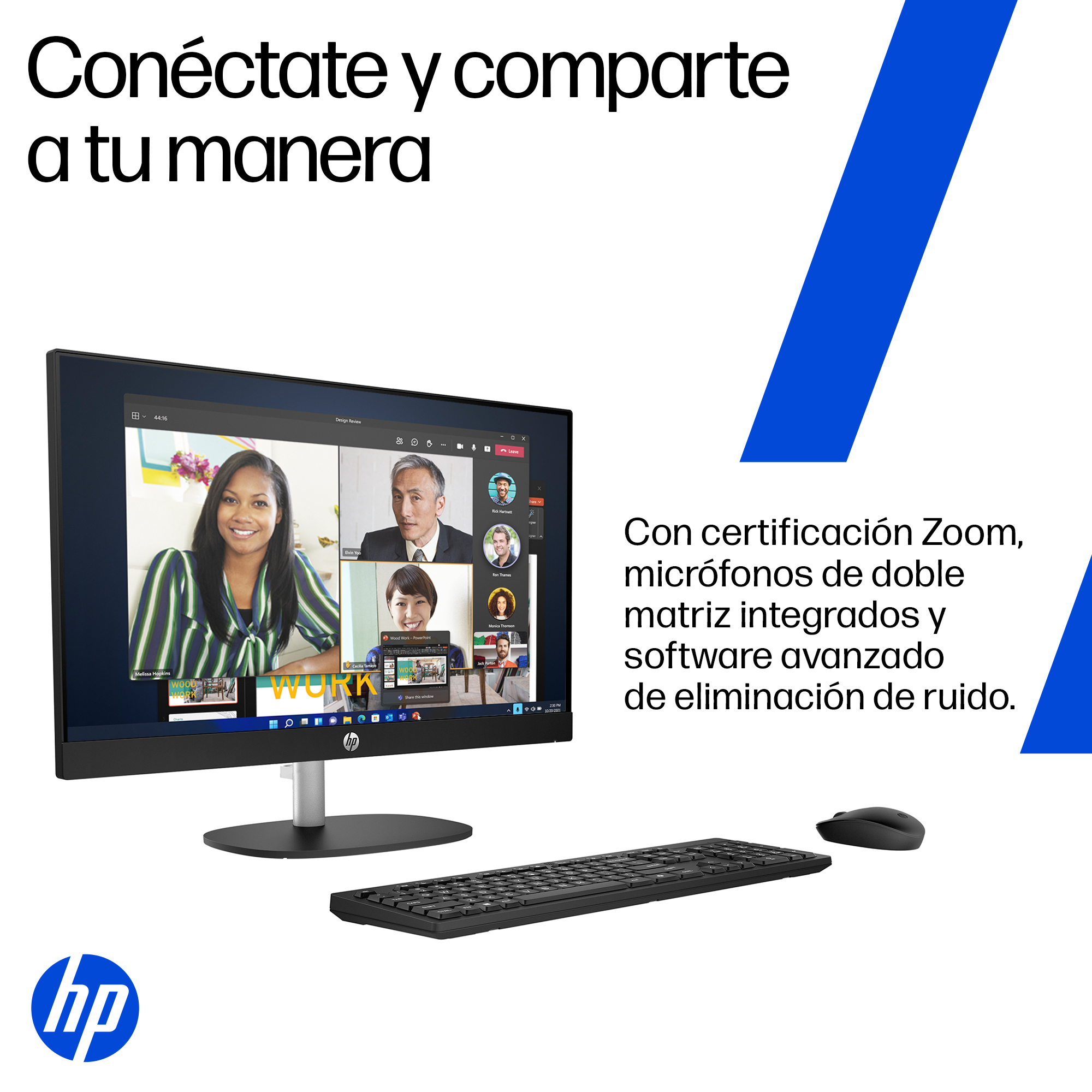 All in One HP 24-cr0233la, AMD Ryzen 3, 8 GB RAM, 512 GB SSD, 23.8" FHD, Windows 11 Home