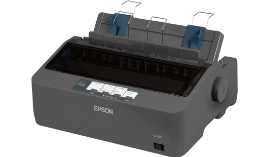 Epson LX 350 - Impresora - monocromo - matriz de puntos - 9 espiga - hasta 357 caracteres/segundo - paralelo, USB, serial