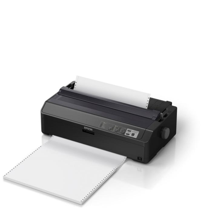 Epson FX 2190II - Impresora - B/N - matriz de puntos - Rollo (21,6 cm), 406,4 mm (anchura), 420 x 364 mm - 240 x 144 ppp - 9 espiga - hasta 738 caracteres/segundo - paralelo, USB 2.0
