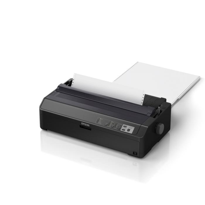 Epson FX 2190II - Impresora - B/N - matriz de puntos - Rollo (21,6 cm), 406,4 mm (anchura), 420 x 364 mm - 240 x 144 ppp - 9 espiga - hasta 738 caracteres/segundo - paralelo, USB 2.0