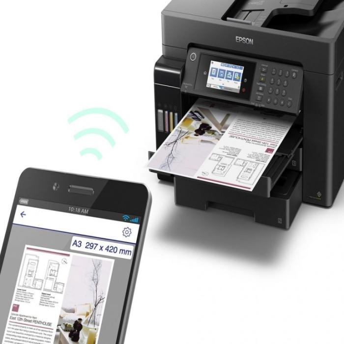 Epson - Wide format - Wi-Fi / Ethernet 10 Base-T/100 Base-TX/1000 Base-T / USB - Duplexador automático