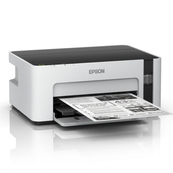Epson - EcoTank M2120 - Multifuncional Monocromatica - Impresion 32ppm hasta A4 oficio - Copia 31cpm A4 Carta - Escaner 1200x1200 - Bandeja 150 hojas - LCD 1.4" a color - USB, WiFi, WiFi Direct - Ciclo maximo 15,000pag - 2 años con registro