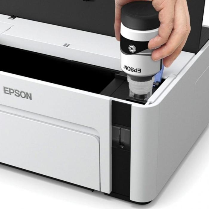 Epson - EcoTank M2120 - Multifuncional Monocromatica - Impresion 32ppm hasta A4 oficio - Copia 31cpm A4 Carta - Escaner 1200x1200 - Bandeja 150 hojas - LCD 1.4" a color - USB, WiFi, WiFi Direct - Ciclo maximo 15,000pag - 2 años con registro