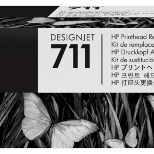 Kit de reemplazo de cabezales de impresión HP 711 DesignJet (C1Q10A) para impresoras plotter de gran formato DesignJet T530, T520, T130, y T120