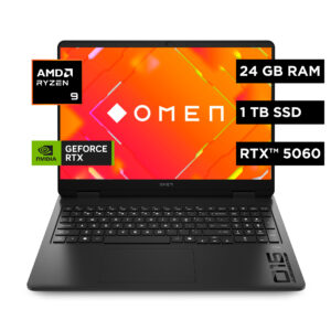 HP OMEN 16-ap0008la - Notebook - 16" - 1920 x 1200 - AMD Ryzen 9 8940HX / 5.3 GHz - 24 GB - DDR5 SDRAM - 1 TB SSD - NVIDIA GeForce RTX 5060 - Windows 11 Home Single Language - Spanish - 1-year warranty