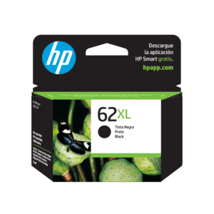 HP 62XL - 12 ml - Alto rendimiento - negro - original - cartucho de tinta - para ENVY 55XX, 56XX, 76XX; Officejet 200, 250, 57XX, 8040