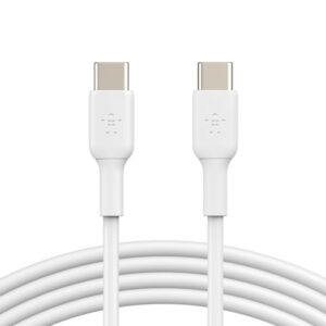 Belkin BoostCharge - Cable USB - 24 pin USB-C (M) a 24 pin USB-C (M) - 1 m - blanco