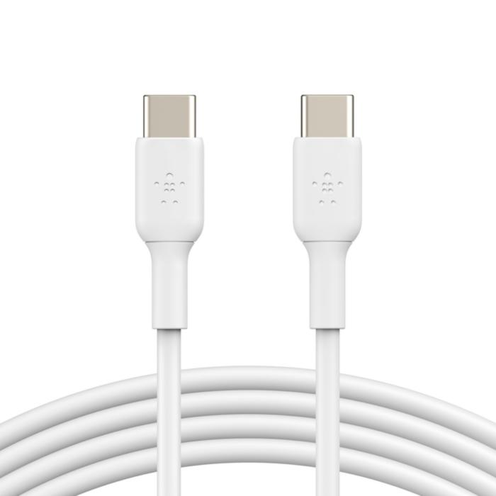 Belkin BoostCharge - Cable USB - 24 pin USB-C (M) a 24 pin USB-C (M) - 1 m - blanco