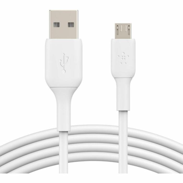 Belkin BoostCharge - Cable USB - Micro-USB tipo B (M) a USB (M) - 1 m - blanco