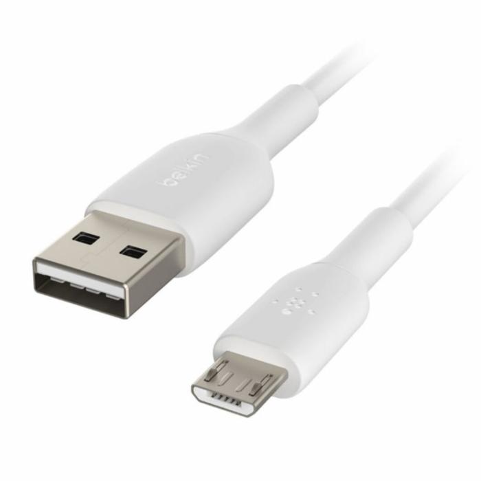 Belkin BoostCharge - Cable USB - Micro-USB tipo B (M) a USB (M) - 1 m - blanco