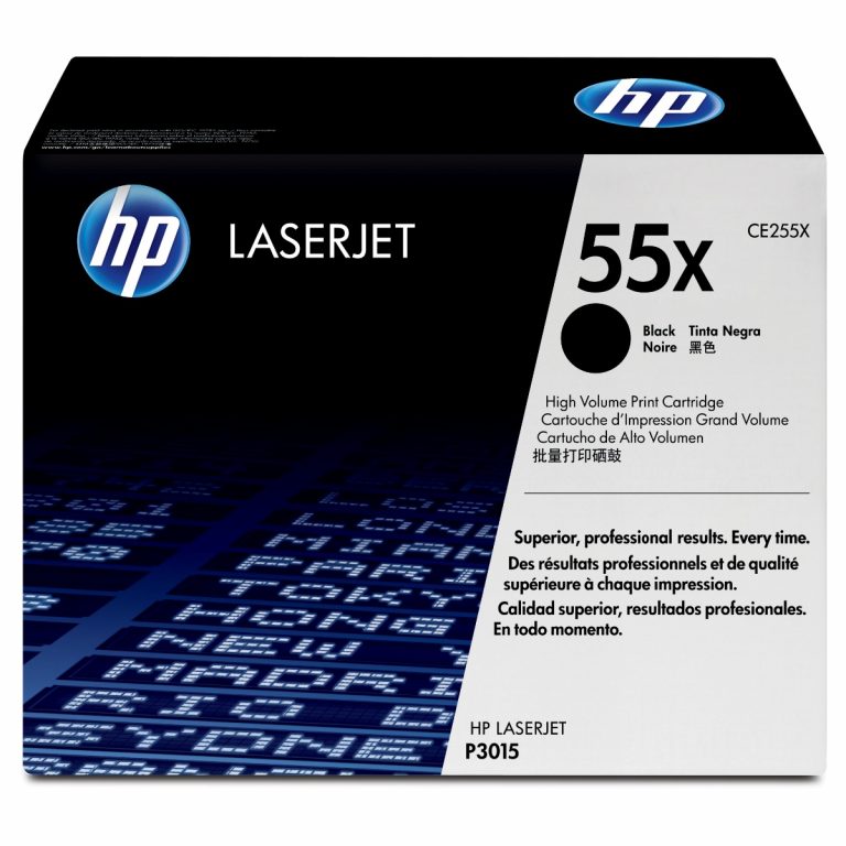 Tóner HP 55X Negro Alto rendimiento Laserjet Original (CE255X) Para HP Laserjet Pro M521dn, Laserjet Enterprise P3015d, M525dn, M525f, M525c