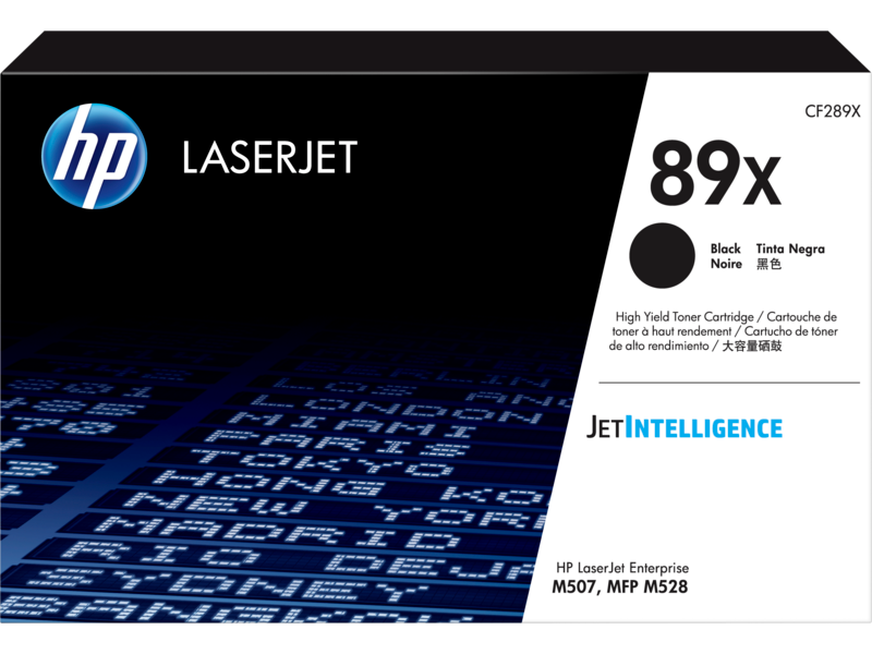 HP 89X - Gran capacidad - negro - original - LaserJet - cartucho de tóner (CF289X)
