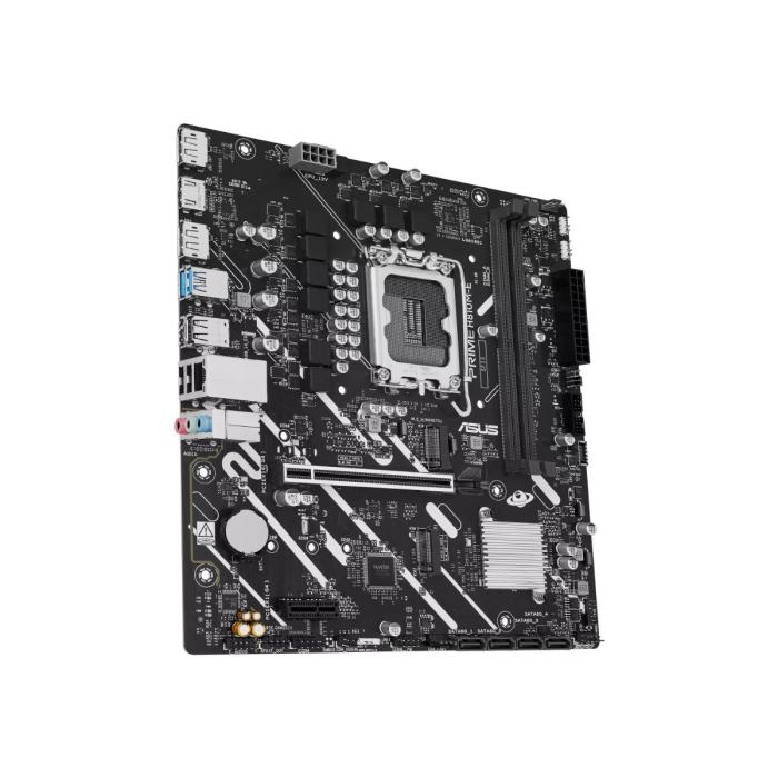 ASUS - PRIME H810M-E - Motherboard - Micro ATX - LGA 1851 - Intel H810 - para Core i9 / para Core i7 / para Core i5 / para Core i3 / para Celeron / para Pentium - Intel HD Graphics