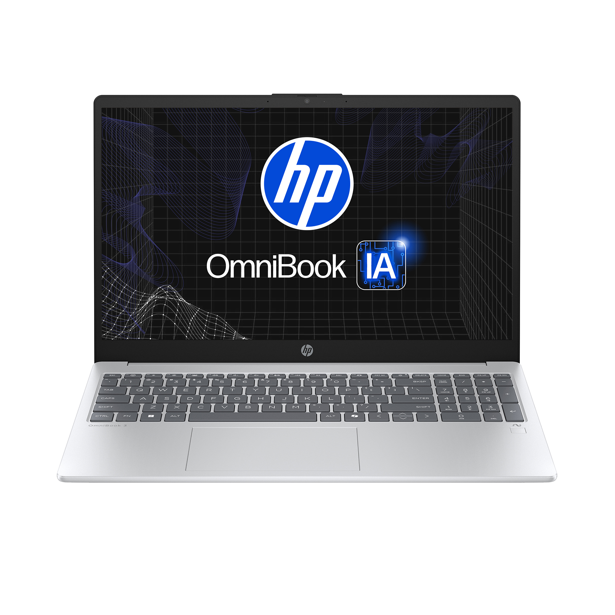 Laptop HP OmniBook 3 AI 15-fn0053la, AMD Ryzen AI 5, 16 GB RAM, 512 GB SSD, 15.6" FHD, Windows 11 Home