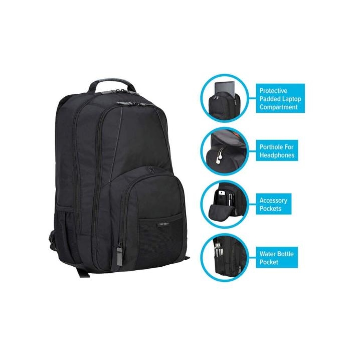 TARGUS BACKPACK 17" GROOVE BLACK