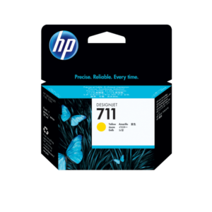 HP 711 - 29 ml - amarillo - original - DesignJet - cartucho de tinta - para DesignJet T100, T120, T120 ePrinter, T125, T130, T520, T520 ePrinter, T525, T530