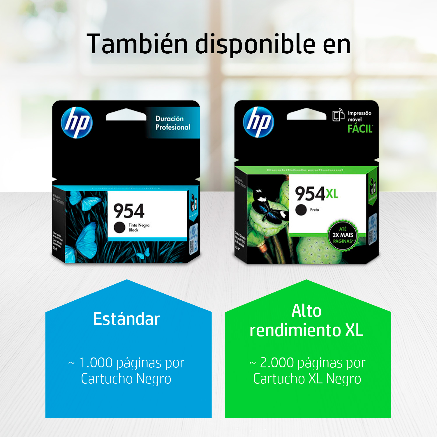 HP - Ink cartridge - Black - Model 954 1000 pages