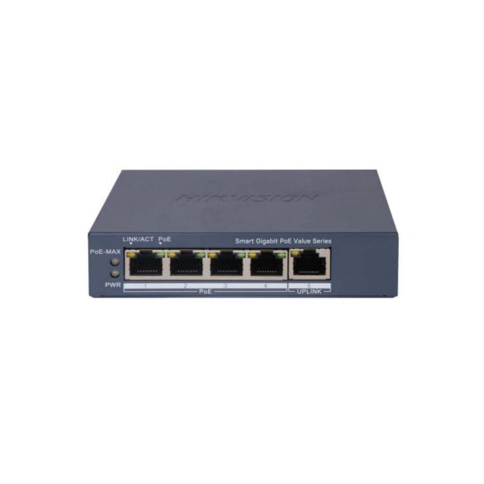 Hikvision - Switch - 4 - Gigabit Smart POE Switch DS-3E