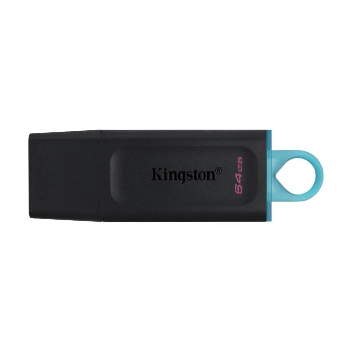 Kingston DataTraveler Exodia - Unidad flash USB - 64 GB - USB 3.2 Gen 1 - negro con turquesa