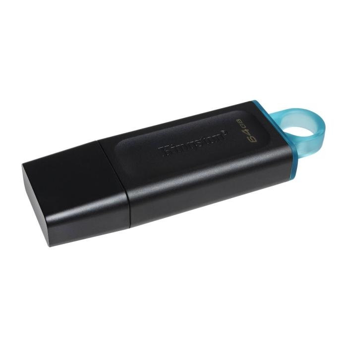 Kingston DataTraveler Exodia - Unidad flash USB - 64 GB - USB 3.2 Gen 1 - negro con turquesa