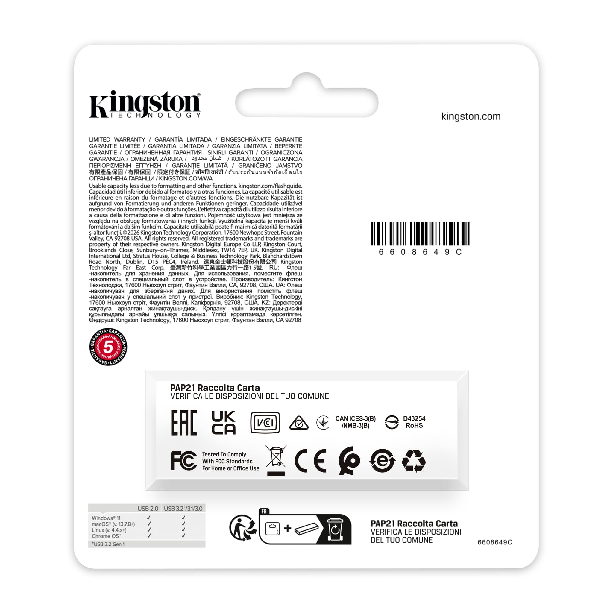 Kingston - USB flash drive - USB 3.1 Gen 1 - Exodia Negro /Morado