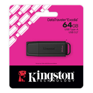 Kingston - USB flash drive - USB 3.2 Gen 1 - DataTraveler Exodia Black