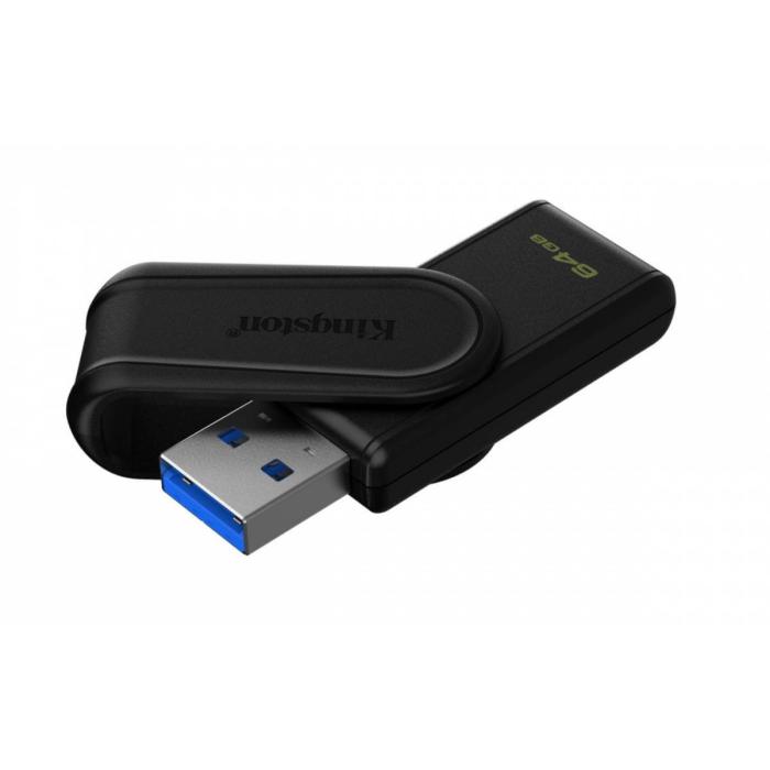 Kingston - USB flash drive - USB 3.2 Gen 1 - DataTraveler Exodia S Black