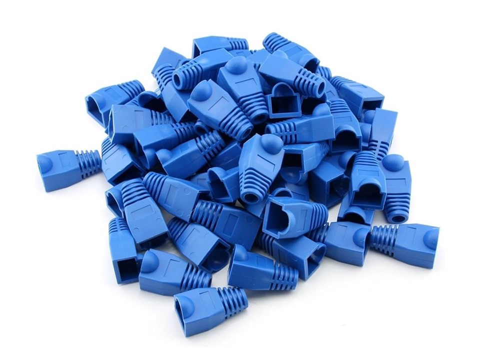 Nexxt - Tapones protectores para cables de red - Paquete de 100 unidades - azul